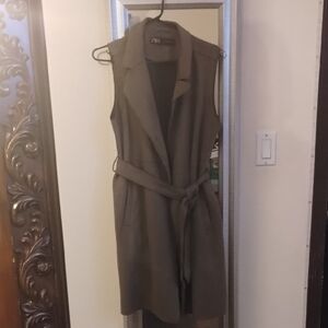 Zara Tan Sleeveless Vest